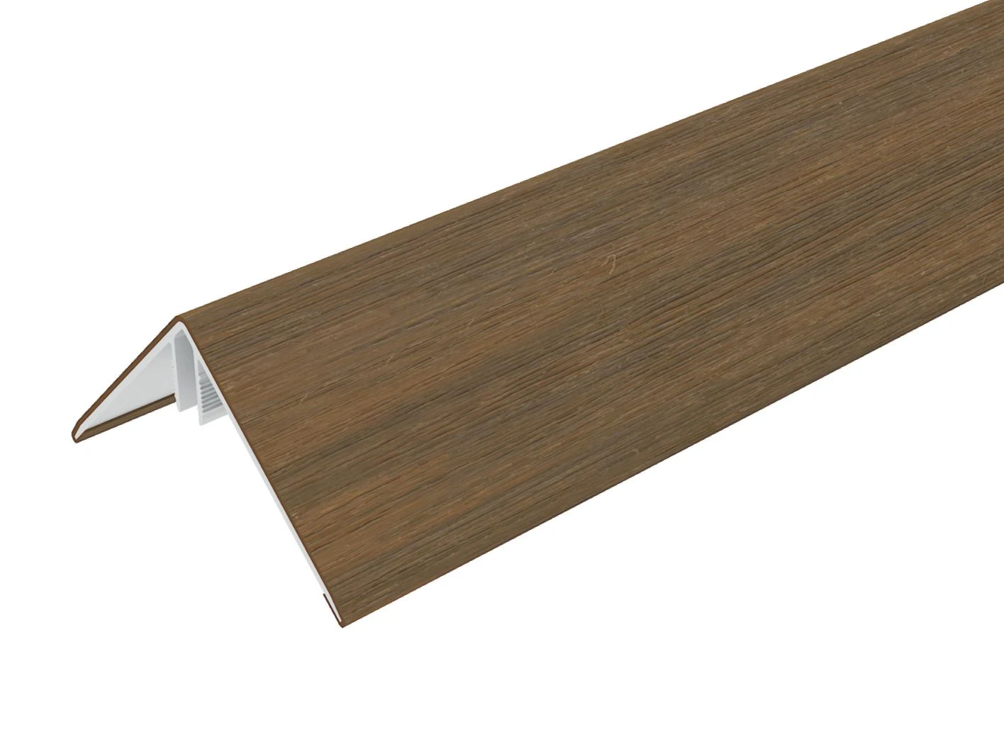 Aluminium Hoekprofiel Teak 6 x 6 cm (60 x 60 mm) - Lengte 300 cm - Afbeelding 1